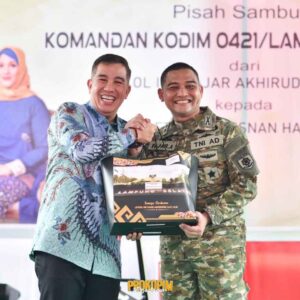 Bupati Pesawaran Berpisah dan Menyambut Dandim 0421/Lampung Selatan