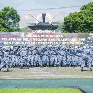 Tingkatkan Ketangguhan Fisik dan Mental SDM, Kementerian PUPR Gelar Pelatihan Bela Negara bagi Kasatker, PPK, dan Pokja PBJ Angkatan III Tahun 2024