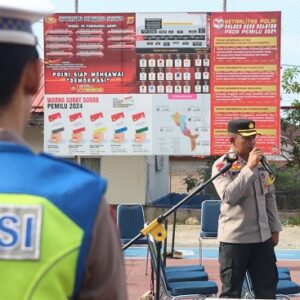 Cek Personel Pam TPS, Kapolres Aceh Selatan ingatkan netralitas dan profesionalisme
