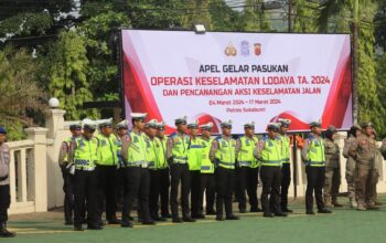 Tingkatkan Kesadaran Disiplin Berlalulintas, Polres Sukabumi Gelar Operasi Keselamatan Lodaya 2024