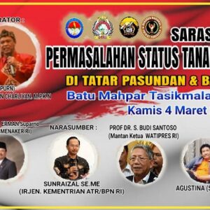 Saresehan FS-3, Abah Anton : Tanah Adat merupakan hak kepemilikan tertua di Nusantara