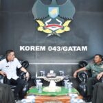 Kolaborasi Membangun Negeri, Bupati Pesawaran Silaturahmi ke Makorem 043/Gatam