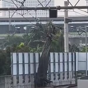 Kejadian Mengejutkan! Crane Jatuh di Proyek Kejagung, MRT Jakarta Terhenti Sementara