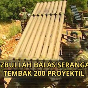 VIDEO: Hizbullah Balas Dendam, 200 Roket Hujani Israel Setelah Komandan Senior Tewas