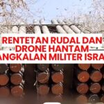 VIDEO: Rentetan Rudal dan Drone Hantam Pangkalan Militer Israel