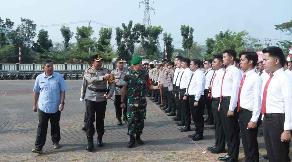 Apel Gelar Pasukan Ops Mantap Praja Lodaya 2024 Polres Sukabumi Siap Amankan Pilkada Serentak