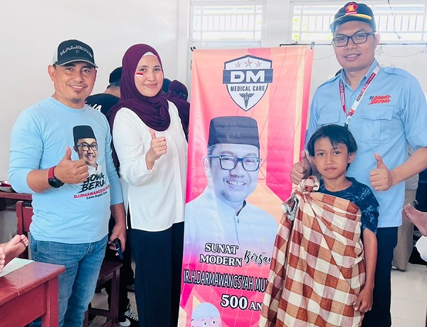 Calon Bupati Gowa Darmawangsyah Muin Kembali Laksanakan Sunatan Massal Gratis