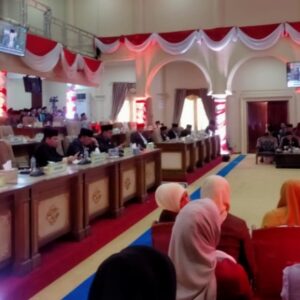 DPRD kabupaten Sarolangun Gelar Rapat Paripurna Mendengarkan Pidato Kenegaraan Presiden Dalam Rangka HUT Republik Indonesia Ke 79 Tahun