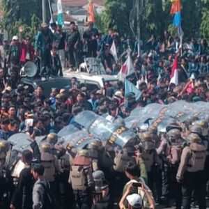 Demo DPRD Lampung sempat Ricuh, Aliansi Lampung Menggugat Membubarkan Diri