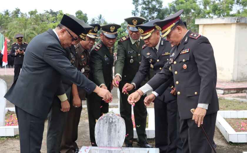 Kapolres Kotamobagu Mengikuti Rangkaian Ziarah Nasional Dalam Rangka Peringatan Hari Kemerdekaan RI Ke-79
