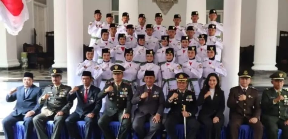 Kapolres Lebak Hadiri Pengukuhan Paskibraka Kabupaten Lebak di Pendopo