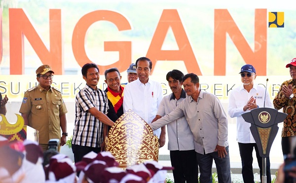 Presiden Jokowi Resmikan Bendungan Margatiga di Lampung