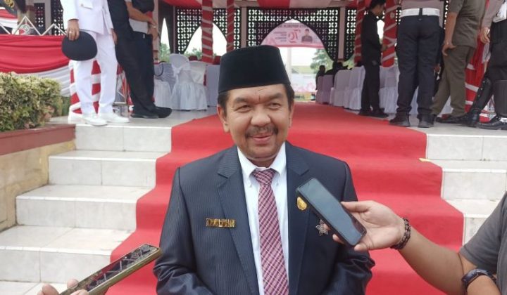 Pada Upacara HUT kemerdekaan Republik Indonesia Ke 79 Tahun Ketua DPRD Sarolangun Bacakan Teks Proklamasi kemerdekaan Indonesia 17 Agustus 1945