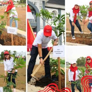 Meriahkan HUT Kemerdekaan RI Ke-79, BPJN Kalimantan Barat Tanam Pohon di Rusun Pondok Pesantren
