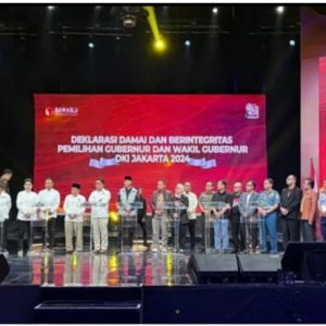 Deklarasi Damai dan Berintegritas Pemilihan Gubernur dan Wakil Gubernur Provinsi DKI Jakarta Tahun 2024