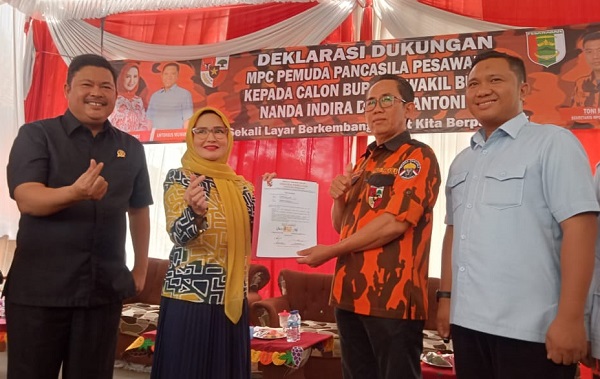 MPC Pemuda Pancasila Kabupaten Pesawaran dengan tegas dukung Nanda Indira - Antonius Muhammad Ali di Pilkada serentak 2024