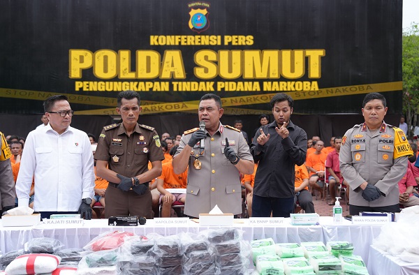 Selamatkan Masyarakat Dari Bahaya Narkona, Polda Sumut Berhasil Amankan 713 Tersangka