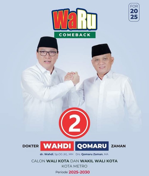Waru No 2, KPU Metro Resmi laksanakan Pengundian nomor urut Palson Walikota1