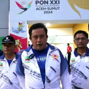 Pj Bupati Bekasi Pantau Langsung Aksi Atlet di PON XXI Aceh-Sumut 2024, Targetkan Hattrick untuk Jawa Barat