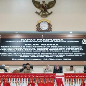 Agenda Rutin, DPRD Lampung Usulkan Lima Pimpinan Definitif