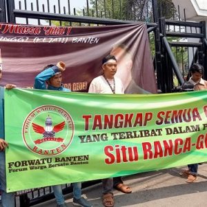 Aksi Jilid 1 di Kejati Banten, Forwatu Banten: Siap Aksi di Kejagung jika tak diselesaikan!