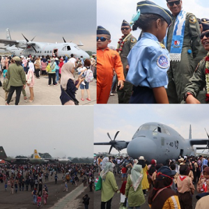 Meriahkan HUT ke 79 TNI, Lanud Husein Sastranegara menggelar acara Open Base