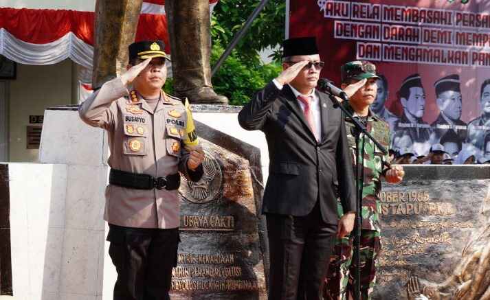 Kompol Respati Pimpin Upacara Hari Kesaktian Pancasila di Museum Ahmad Yani, Kenang 58 Tahun Semangat Juang Pahlawan Revolusi