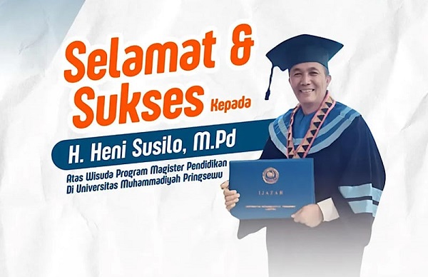 Anggota DPRD Lampung Heni Susilo Raih Magister Pendidikan Umpri