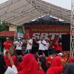 Bersama Dawam, Warga Gunung Mas Antusias ikuti Kampanye dan Senam SBTB