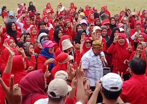 Bersama Dawam, Warga Gunung Mas Antusias ikuti Kampanye dan Senam SBTB