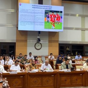 Dorong Sektor Olahraga. Pj.Gubernur Lampung Dampingi Menpora pada Rapat Kerja DPR
