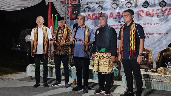 Hadiri Pagelaran Rakyat, Ahmad Muzani Titip Pesan Untuk Calon Pemimpin Lampung dan Paslon Nanda - Anton