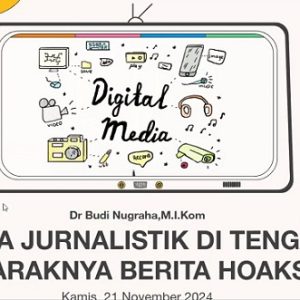 Ketua Satgas Anti Hoax PWI Pusat: Etika Jurnalistik adalah Kunci Menjaga Kepercayaan Publik