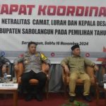 PJ. Bupati Hadiri Rakor Netralitas Camat, Lurah dan Kades se-Kabupaten Sarolangun