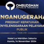 Pemkot Metro Raih Penghargaan Bidang Pelayanan Publik dari Ombudsman RI