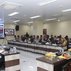 Persiapan Pilkada serentak, Polda Sumsel dan Pangdam II/Sriwijaya ikuti vicon dengan Kapolri