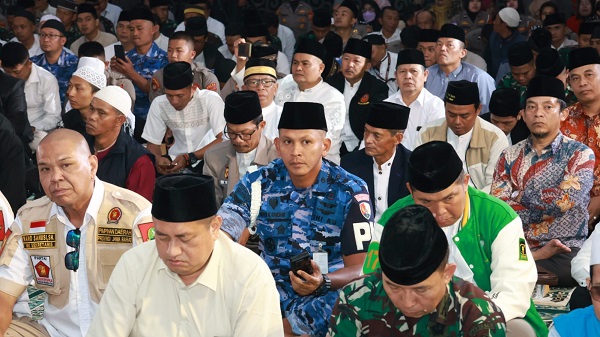 Personel Lanud Husein Sastranegara Ikuti Doa Bersama untuk Pilkada Jabar Damai 2024