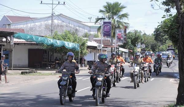 Sinergi Pilkada Kondusif, Polres Ketapang Gelar Patroli Gabungan Skala Besar