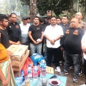 GRIB Jaya Sumut Salurkan Bantuan kepada Korban Tanah Longsor di Sibolangit