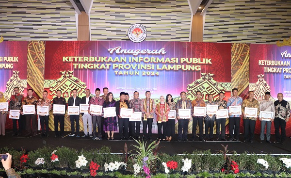 Anugerah KIP 2024, Komisi Informasi Provinsi Lampung Berikan Apresiasi Keterbukaan Informasi