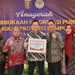Anugerah Keterbukaan Informasi Publik, Pemkab Pesawaran Raih Nilai Tertinggi KabupatenKota Informatif Tahun 2024