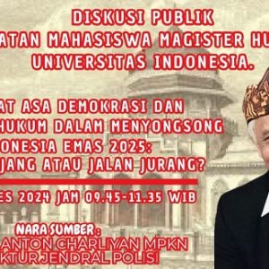 Diselenggarakan IMM Universitas Indonesia, Irjen Pol (Purn) Dr Drs H Anton Charliyan MPKN jadi narasumber Diskusi Publik