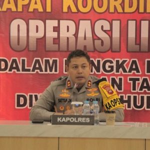 Kapolres Ketapang Pimpin Rapat Koordinasi Lintas Sektoral Pastikan Perayaan Natal dan Tahun Baru Kondusif