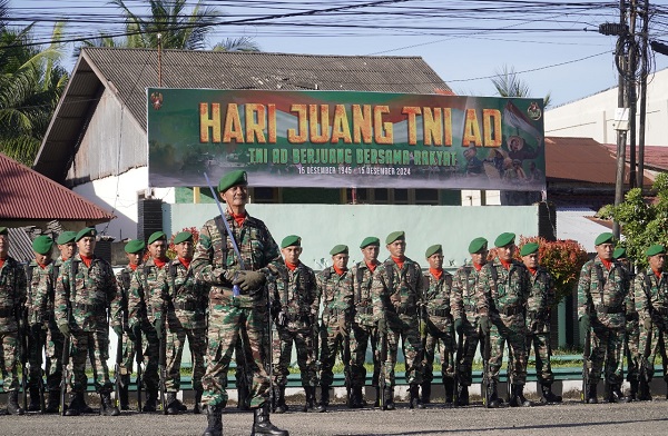 Kodim 0107Aceh Selatan Gelar Upacara Puncak Peringatan Hari Juang TNI AD Tahun 2024