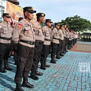Pastikan Keamanan Nataru, Polrestro Bekasi Gelar Apel Operasi Lilin Jaya 2024