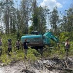 Polres Ketapang Lakukan Penindakan Pertambangan Emas Tanpa Izin