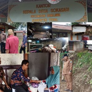 Respon cepat, Pemerintahan Desa Sokasari kunjungi Rokhayanah, Dipioritaskan dapat Bedah Rumah