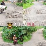 Terkesan dibiarkan, Kondisi Jalan Raya Cirinten - Bojong Manik makin parah