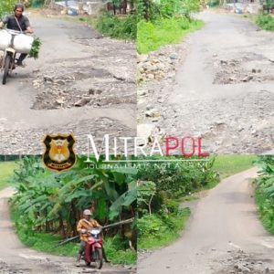 Terkesan dibiarkan, Kondisi Jalan Raya Cirinten – Bojong Manik makin parah