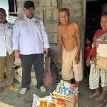 Bentuk Kepedulian, PM08 Langkat Beri Bantuan Sosial kepada Pemulung Tua di Stabat